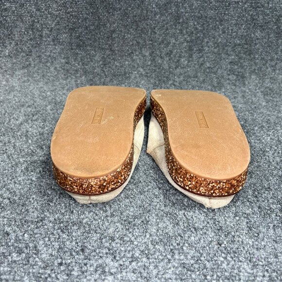 Lucky Brand Tamala Clogs Women's Size 10 Tan Suded Slip On Comfort Shoes Sneaker - Picture 10 of 11